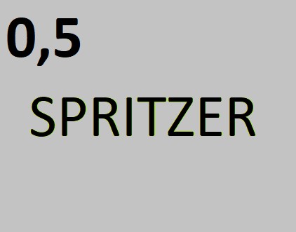 Weißer Spritzer 0,5l vom Fass